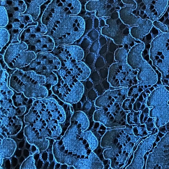 FRANCESCA'S Blue and Black Lace Dress - Medium - Picture 11 of 11